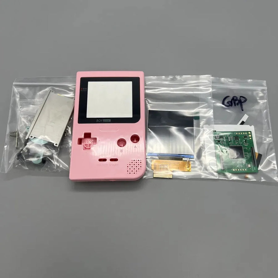 2.6" IPS screen for Game Boy Pocket with shell, pink colour — image 23
