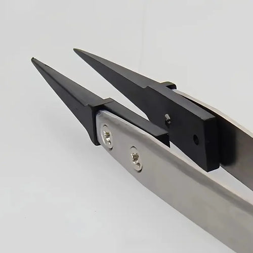 Pincette de précision antistatique 13 cm — pointes fines pour composants et nappes