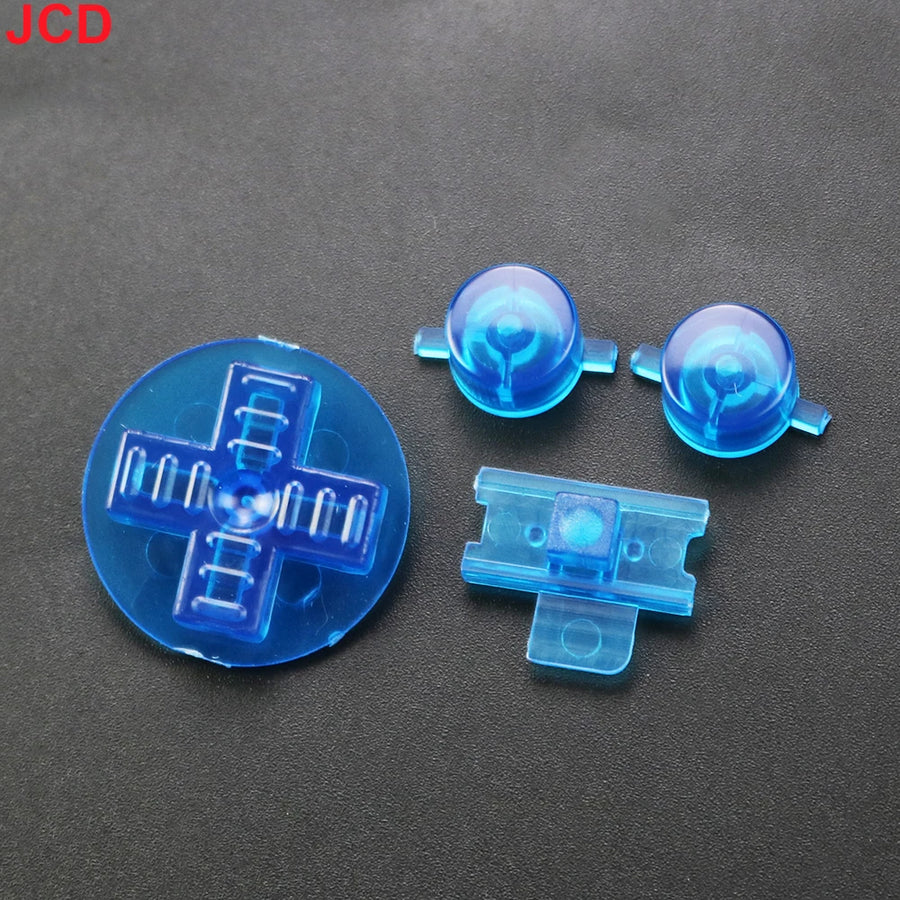 Kit de boutons A/B et croix directionnelle de remplacement pour Game Boy classique — Bleu translucide
