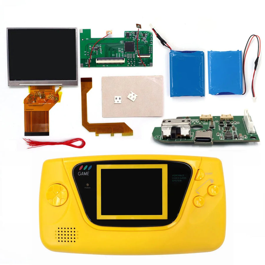 Hispeedido backlit screen kit for Game Gear, version with yellow shell — image 8