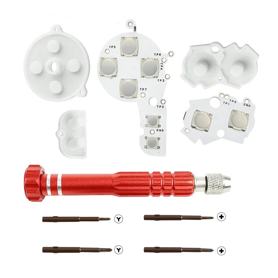 Tactile GBA button membranes, kit with screwdriver version — image 5