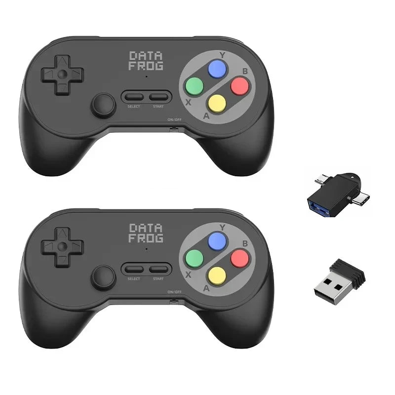 Manettes sans fil Data Frog PC07, coloris noir