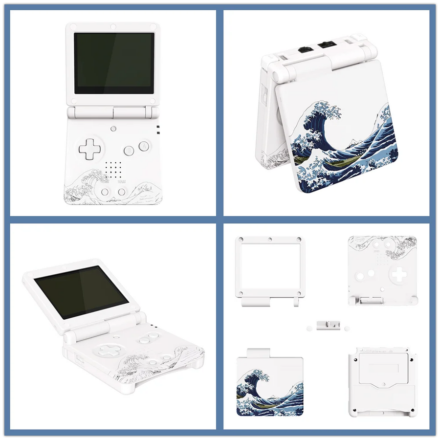 Coque de remplacement complète eXtremeRate pour Game Boy Advance SP, compatible écran IPS sans découpe — visuel 11