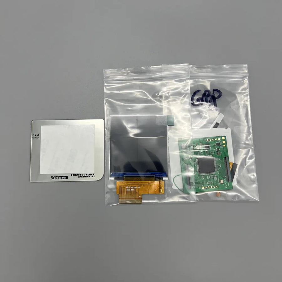 IPS-Display 2,6 Zoll für Game Boy Pocket, silberne Scheibe FM — Bild 25