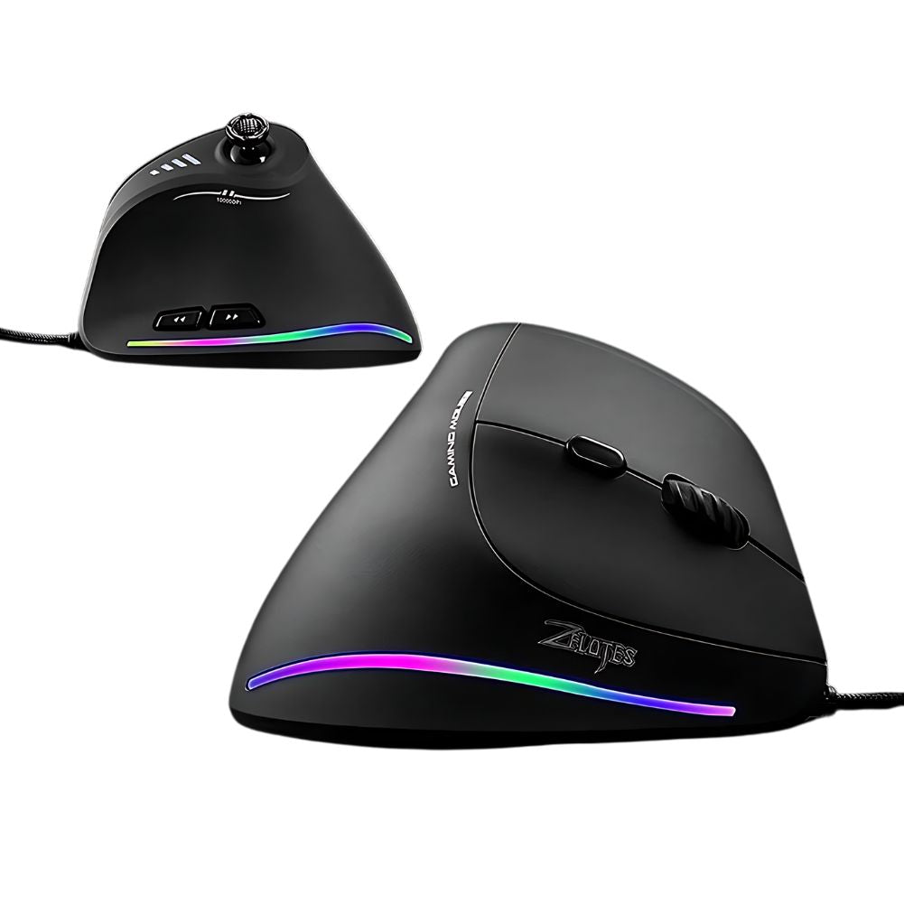 Souris Gaming Ergonomique Noir