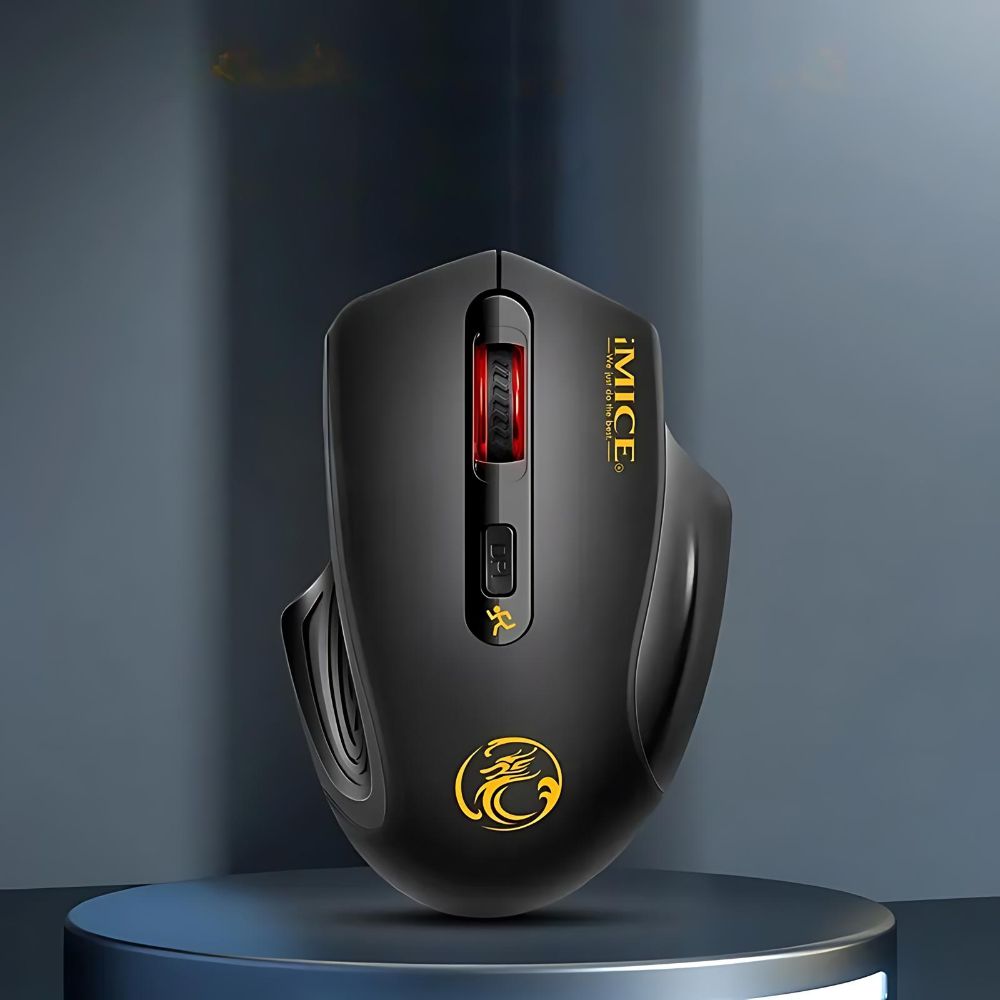 Souris Gaming Sans-fil Silencieuse Noir 4