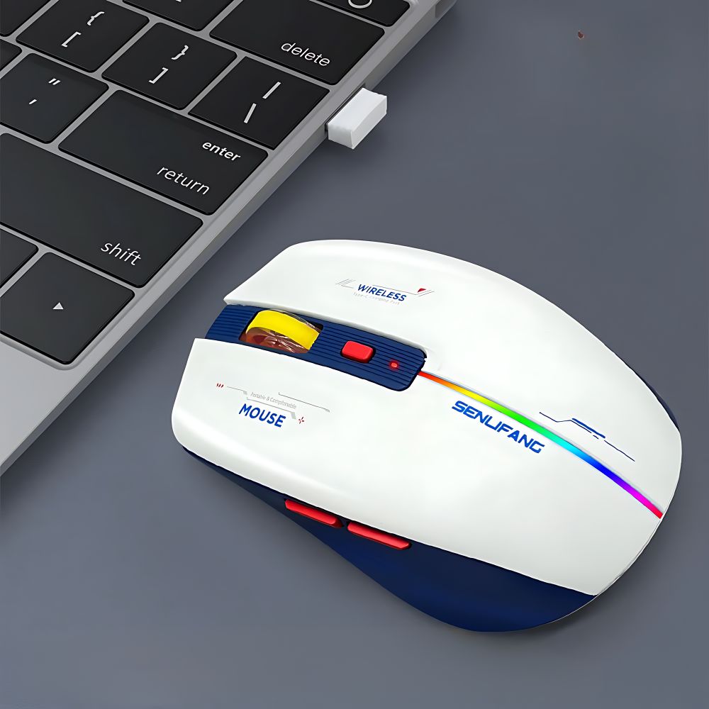 Souris Gaming Sans-fil T19 Bleu Racing