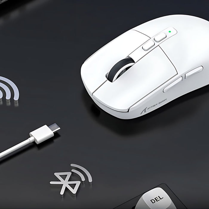 The RGB is on the dock, not on the mouse — Attack Shark X6 Wireless Gaming Mouse – Ultimate Precision and Comfort