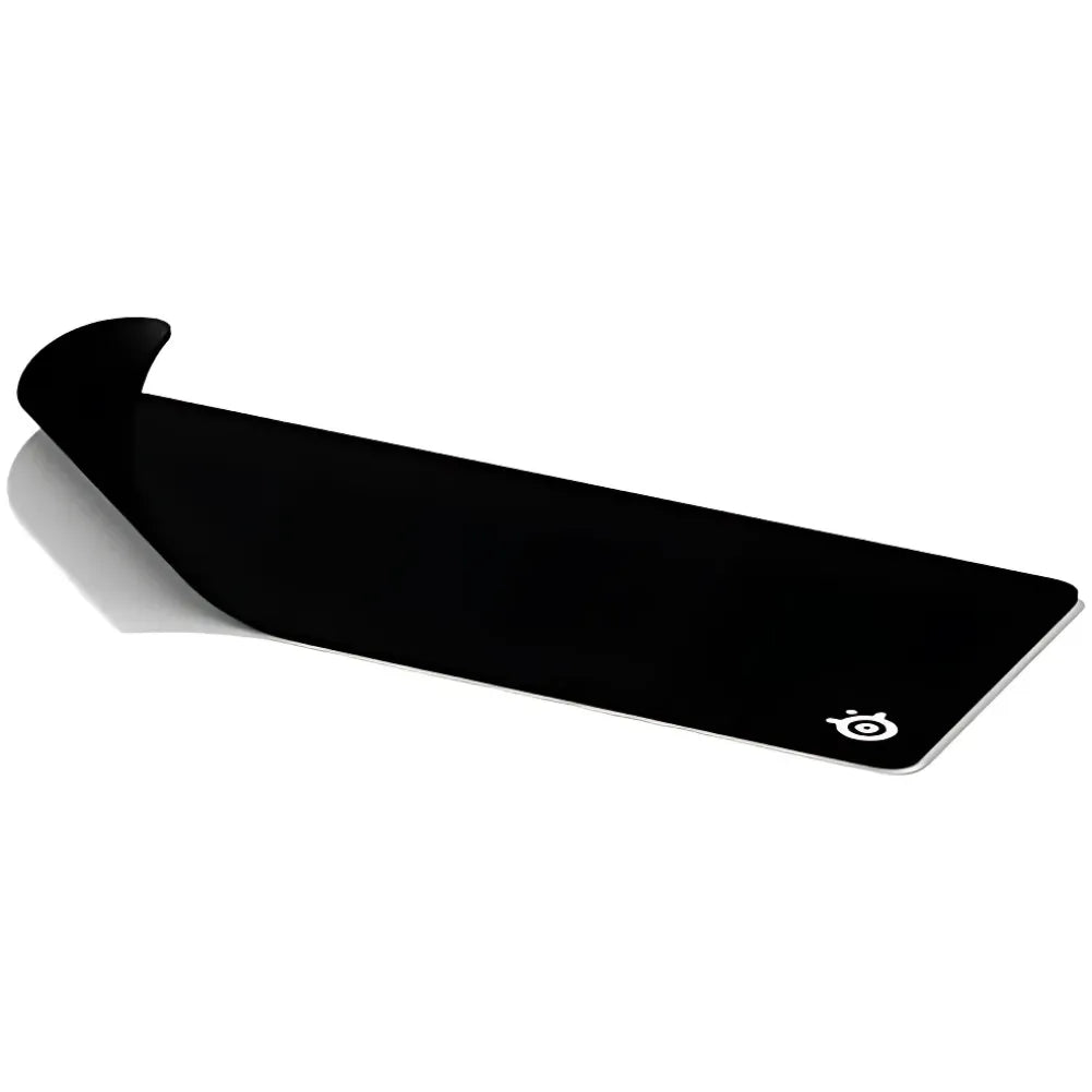 SteelSeries QcK Heavy XXL gaming mouse pad, large black surface for precise tracking and comfort.