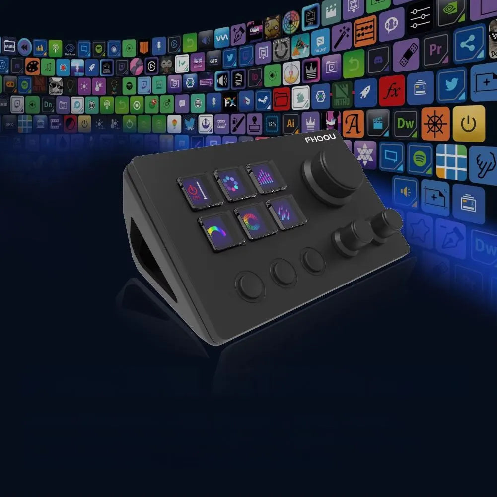 Stream Deck Mirabox de couleur Noir