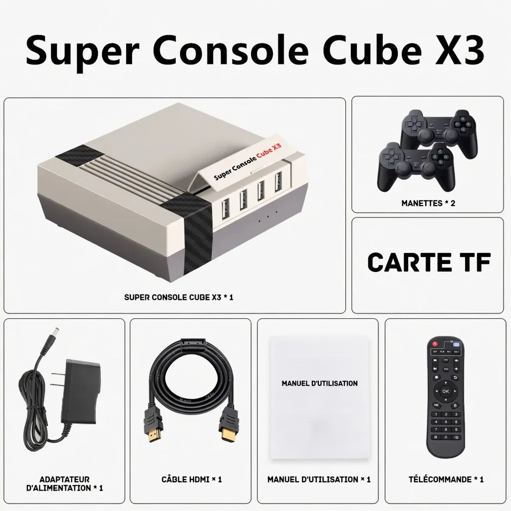 Super Console Cube X3 2024 : 60 000 Jeux Rétro en 4K