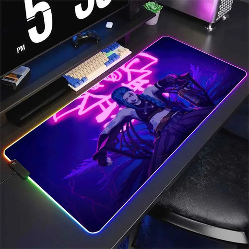 Jinx XXL RGB Mouse Pad – Arcane Style 