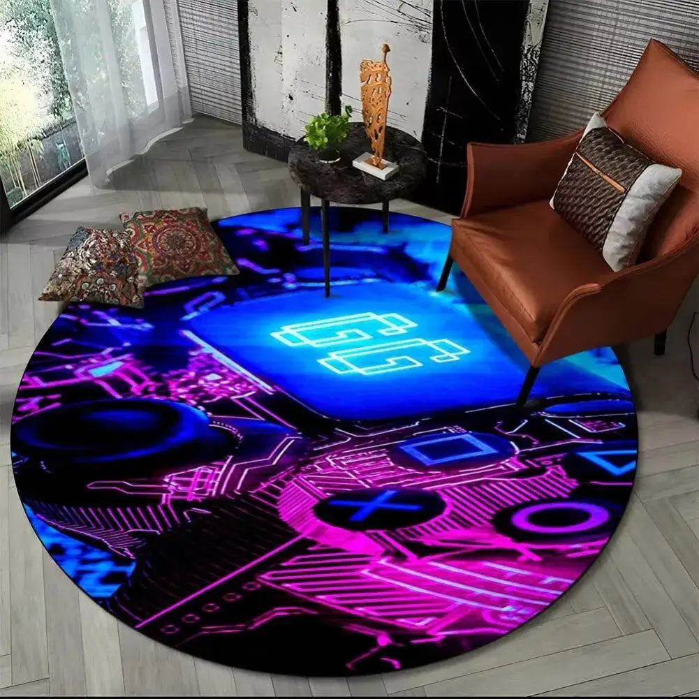 tapis de sol gamer polyester avec design coloré