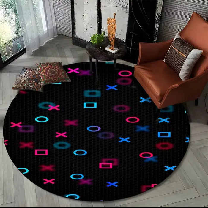 Laying it down and care — A touch of geek style and everyday comfort – Round gaming floor mat
