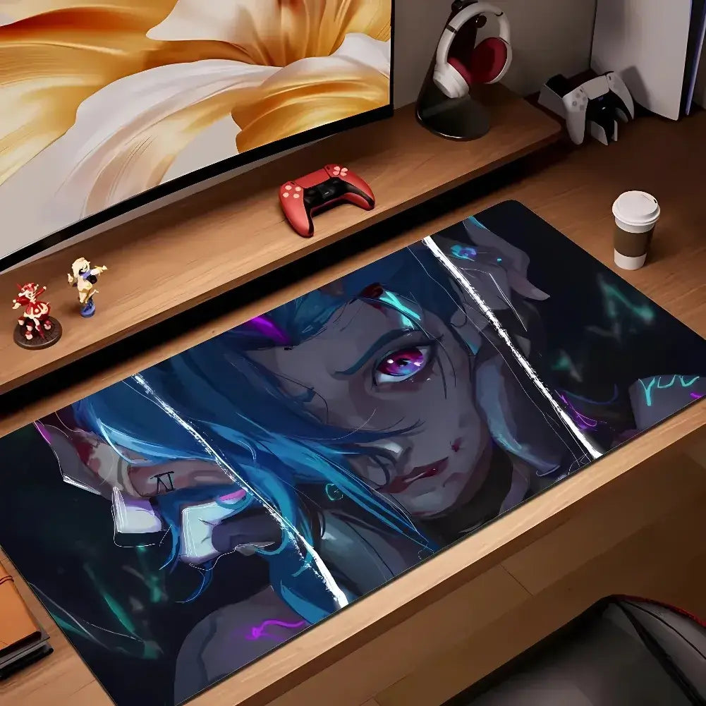 Tapis de souris Jinx gaming sur bureau