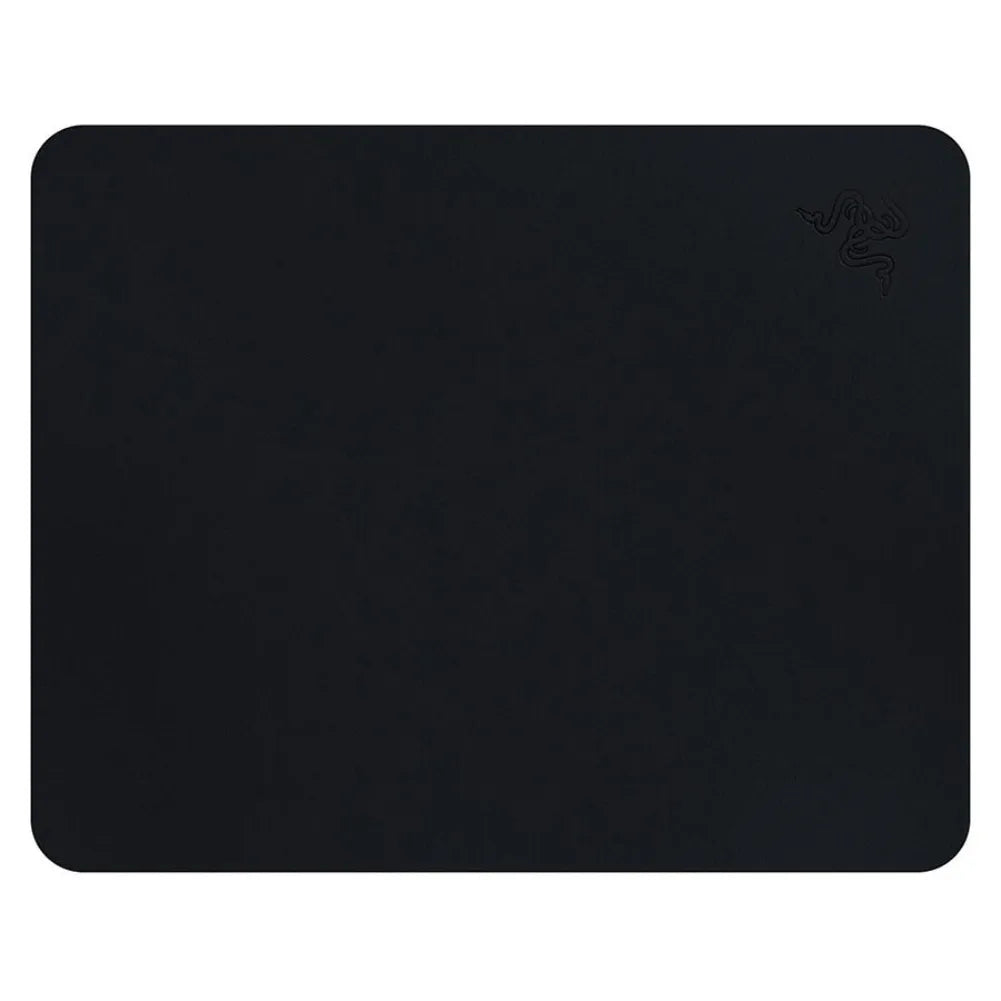 Razer Goliathus Mobile Stealth gaming mouse pad in sleek black, compact design for gamers on the go.