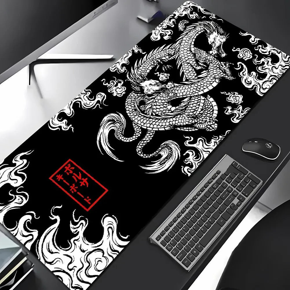 Tapis de souris XXL Dragon Gris