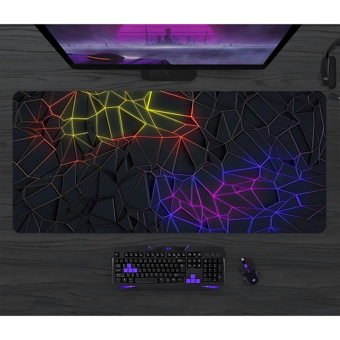 Fabric on rubber, 2 mm — XXL Mouse Pad with Light Effect - Comfort