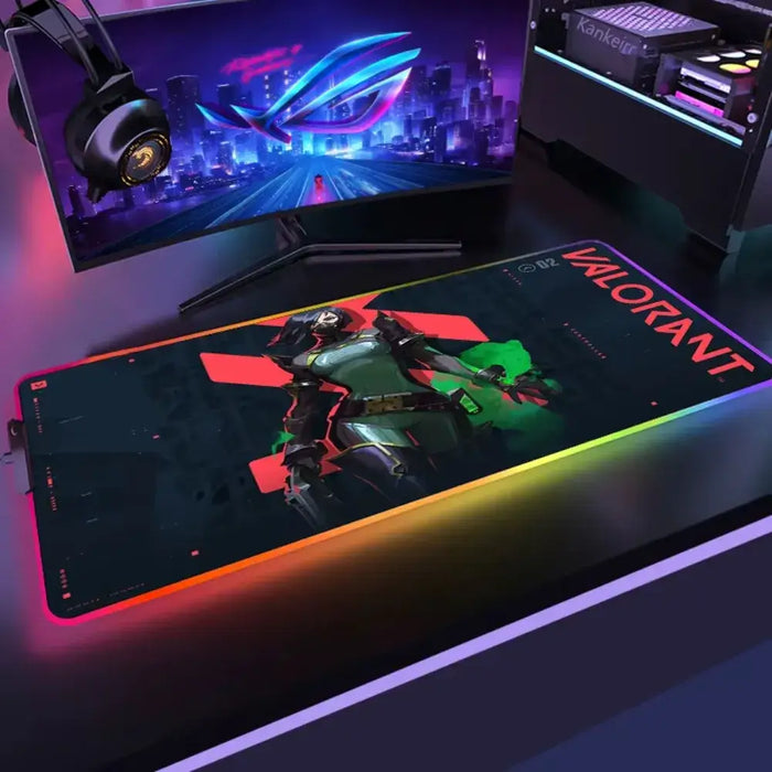 Die Oberfläche: glatt, 3 mm — Immersives RGB und extreme Kontrolle – Gaming-Mauspad Viper Valorant
