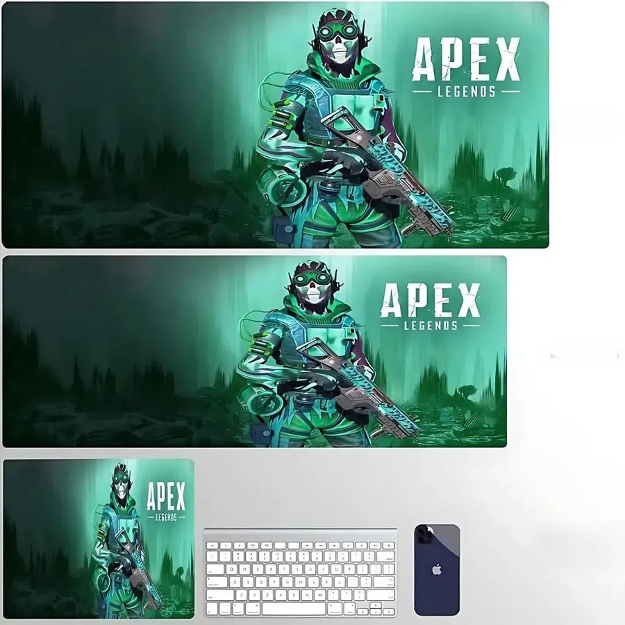 Tapis de souris XXL Apex Legends, coloris vert, vue d’ensemble du tapis