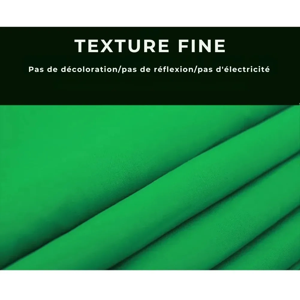 Toile de Fond vert en coton