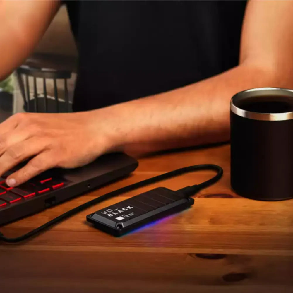 WD_BLACK P40 – SSD portable RGB 2000 Mo/s (1–2 To)
