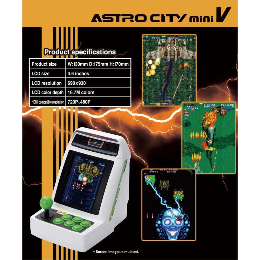 Astro City Mini V, mini borne d'arcade verticale à écran 4,6 pouces