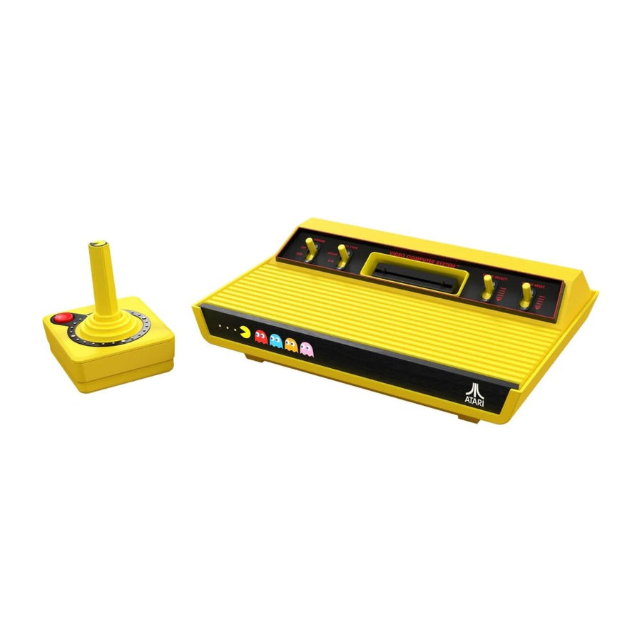 Console Atari 2600+ édition PAC-MAN jaune avec joystick sans fil