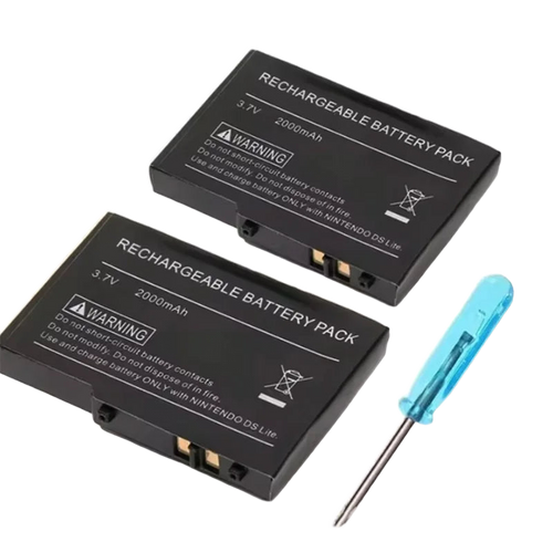 Replacement battery for DS Lite — 2000 mAh, screwdriver included