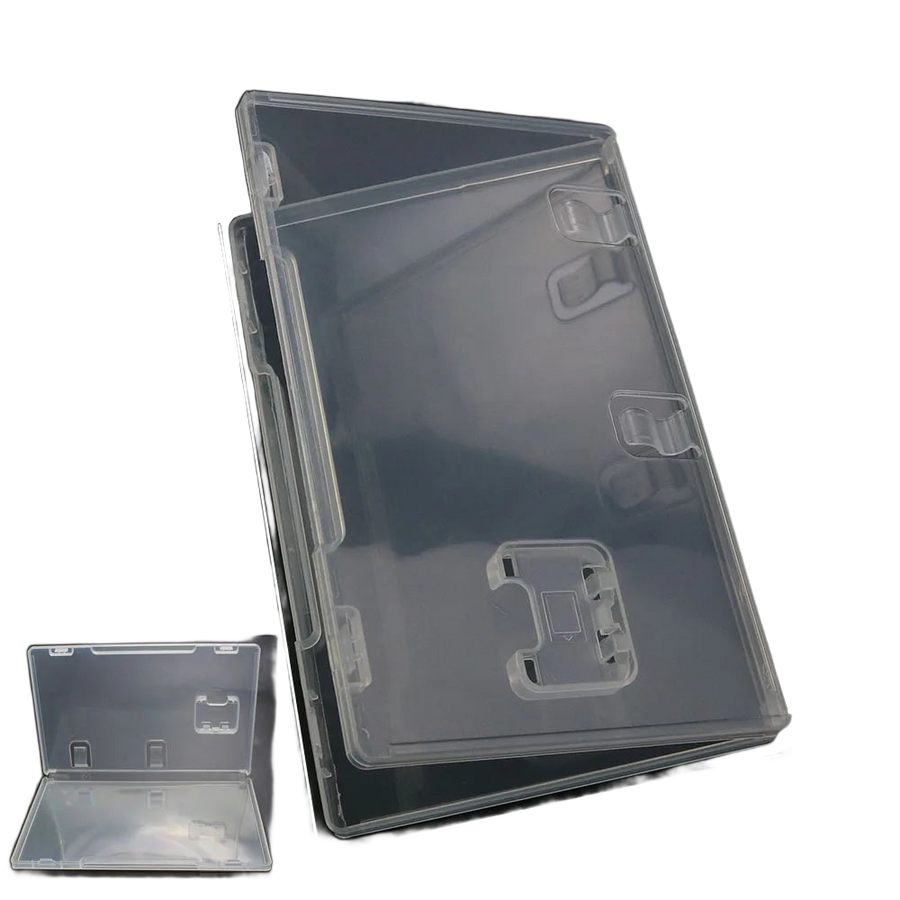 Boîtier en acrylique transparent qui accueille une carte de jeu Switch en laissant la jaquette visible