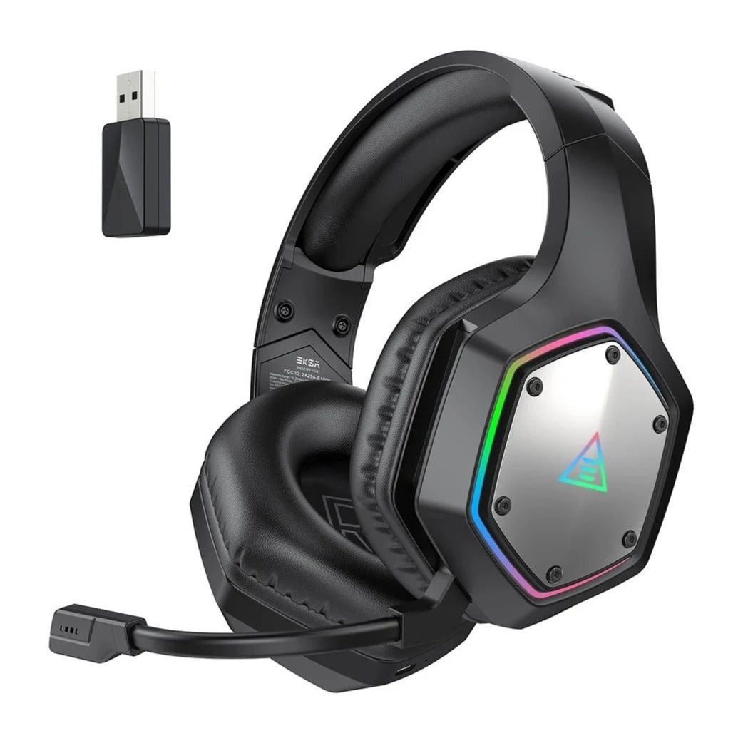 Casque PS5 sans-fil noir technologie anti-bruit piloté par IA