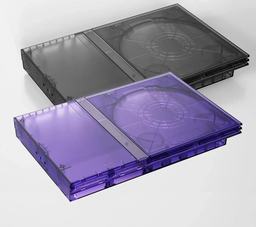 BitFunx translucent replacement shell for PS2 Slim — main view