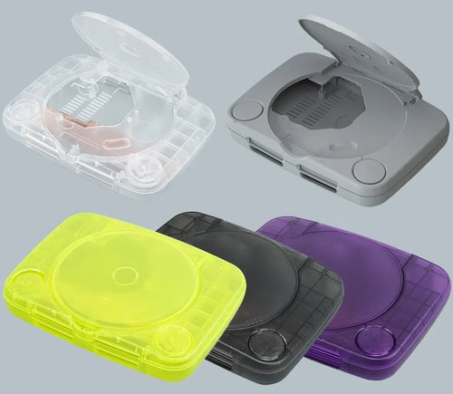 Ersatzgehäuse für PSone (kompakte PS1) — BitFunx, fünf Farben