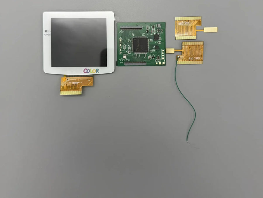 Transflektives Display 2,78 Zoll für Game Boy Color, Glasscheibe Weiß — Bild 30