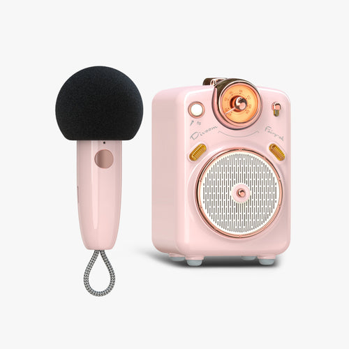 Mini-Karaoke-Lautsprecher Divoom Fairy-OK — kabelloses Mikrofon und Pixel-Art-Display