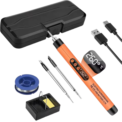 JCD C200 Akku-Lötkolben mit USB-C — regelbar von 300 bis 450 °C