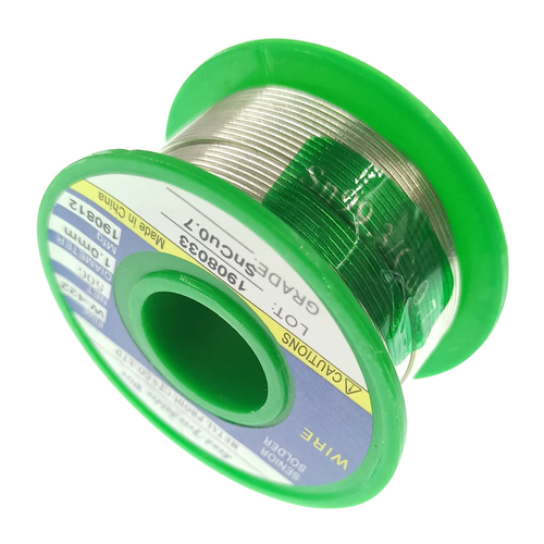 Bleifreier Lötdraht 50 g — Flussmittelseele, Ø 0,5 bis 2,0 mm