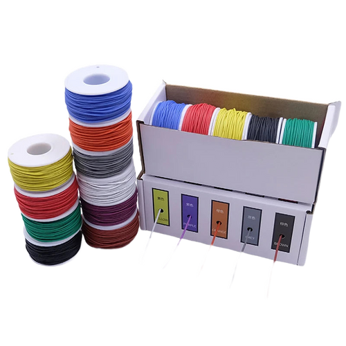 Flexible Silikonlitze in 5 Farben — Verkabelung für Mods, 20 bis 30 AWG
