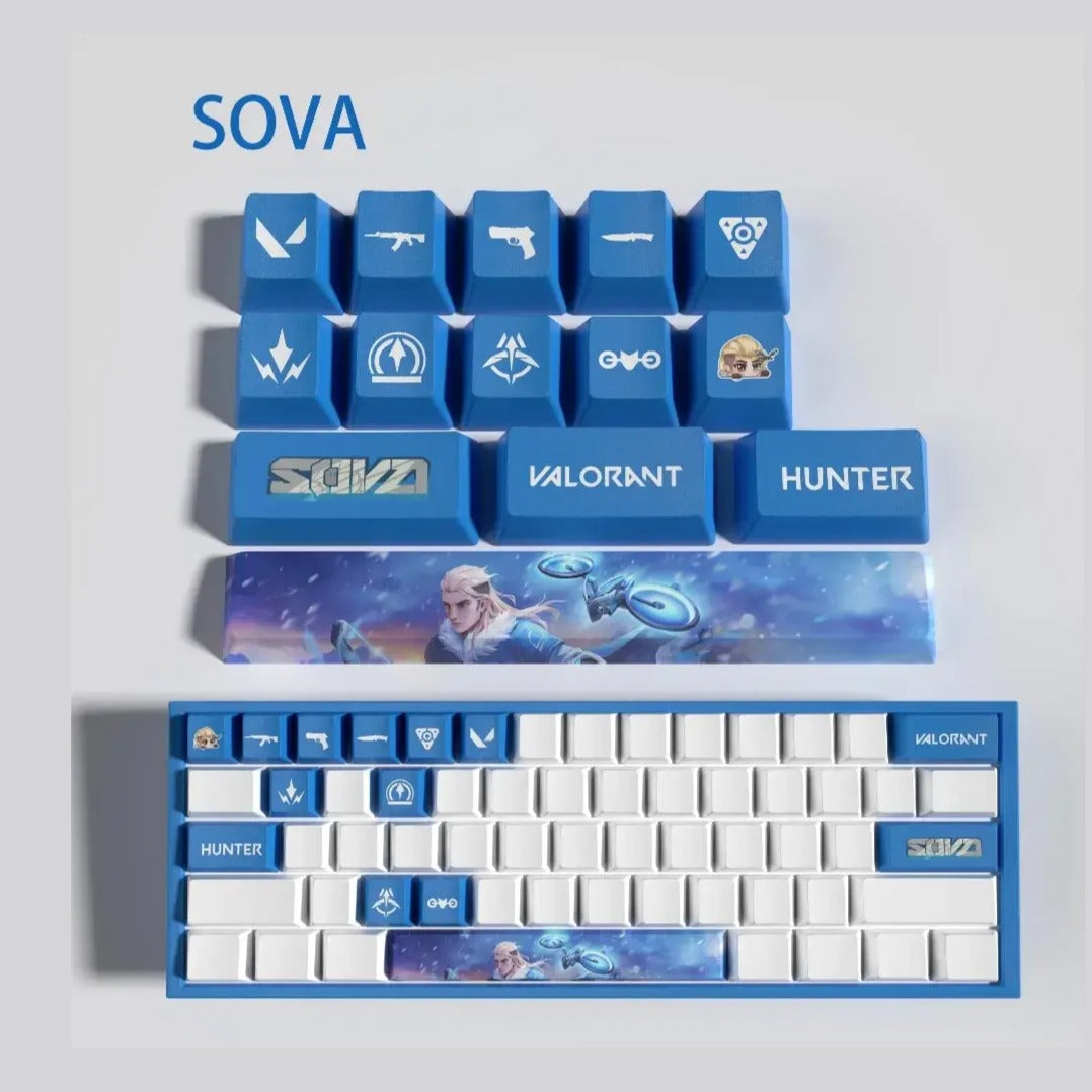 Set de 14 keycaps Valorant Nova en PBT ultra-résistant
