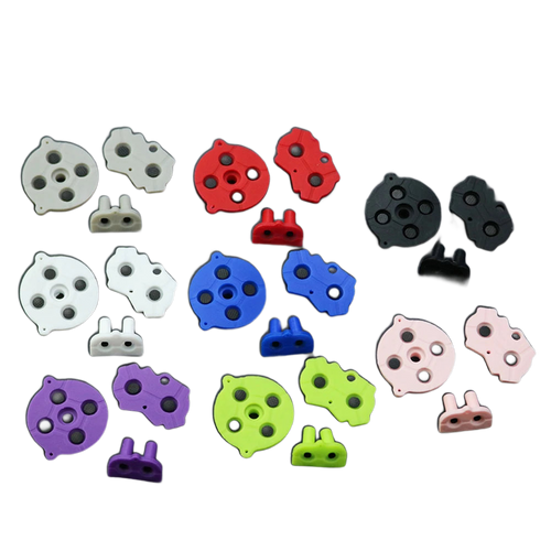 Game Boy Advance conductive rubber pad kit — A-B, D-pad, Start