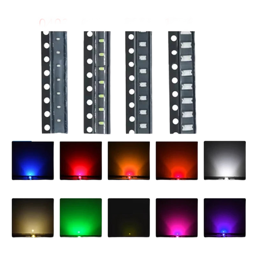 100er-Pack SMD-LEDs 0402 bis 1206 — Modding und Hintergrundbeleuchtung