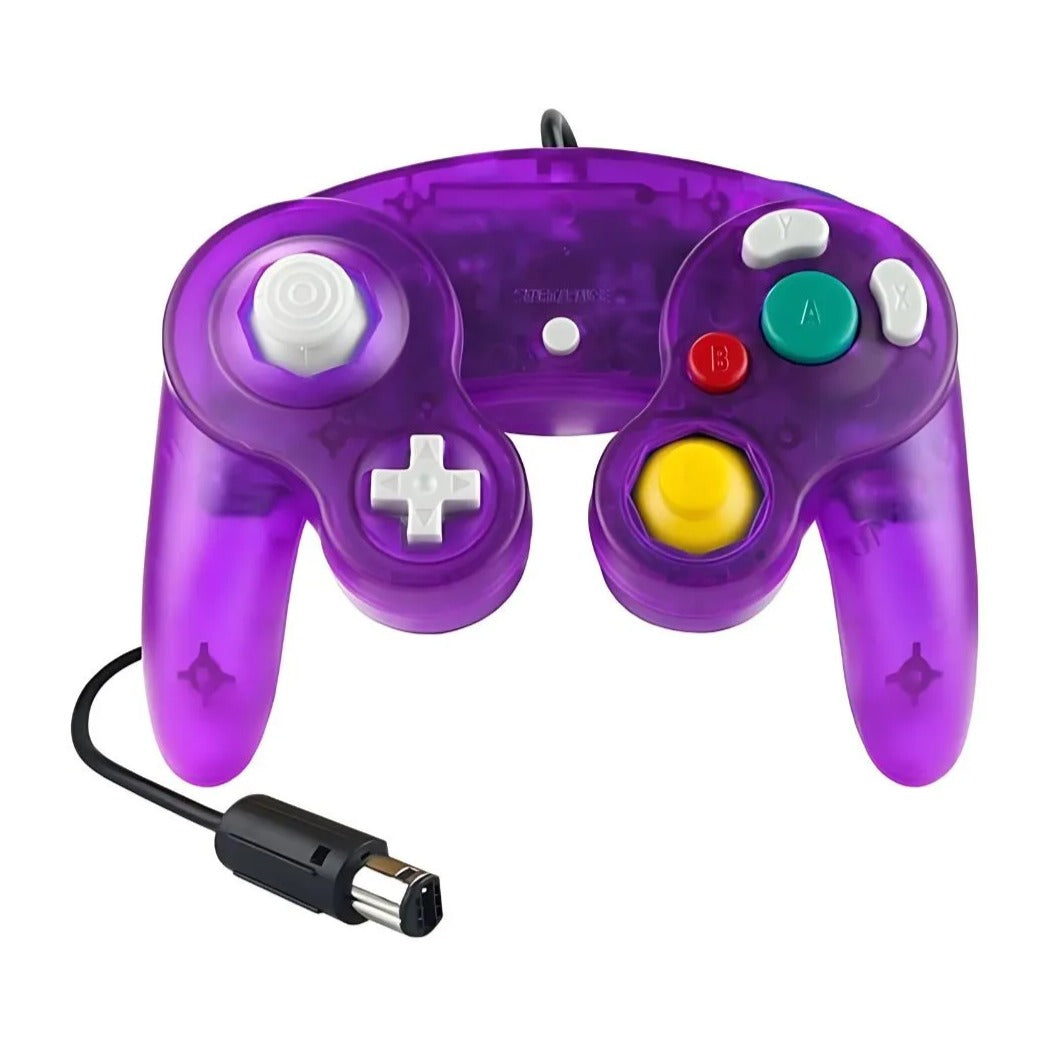 Manette GameCube de couleur Violet Transparent