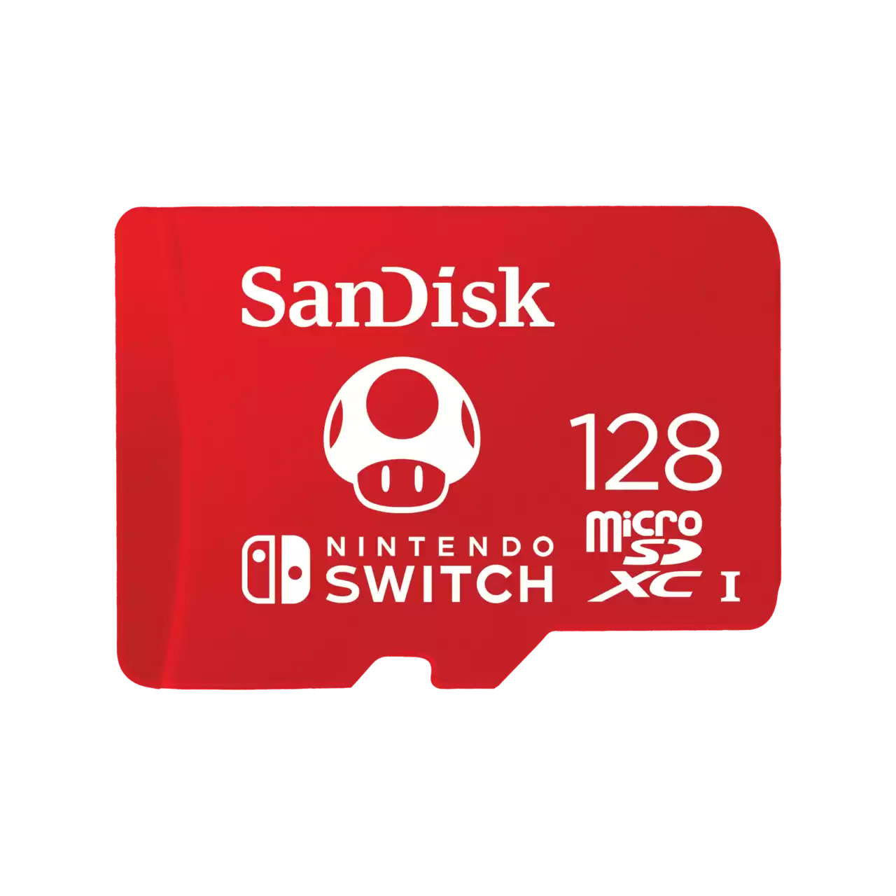 Cartes microSDXC sous licence Nintendo® pour Nintendo Switch™ - Carte SanDisk 128 Go rouge.