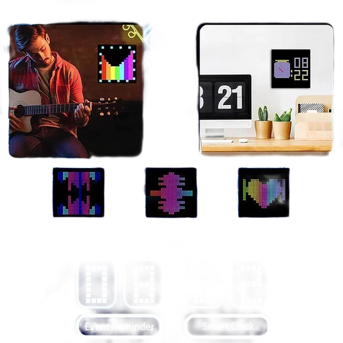 Per App steuerbares Pixel-LED-Panel — 16×16 oder 32×32