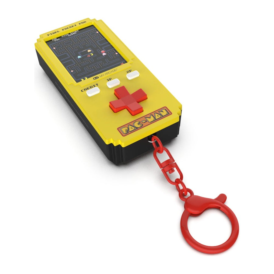 Pixel Pocket Pro My Arcade, console porte-clés à écran 2 pouces, édition Pac-Man, avec son anneau porte-clés