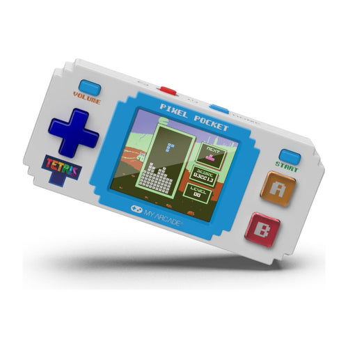 Pixel Pocket Tetris — console porte-clés à écran 1,8 pouce, Tetris et 10 jeux bonus