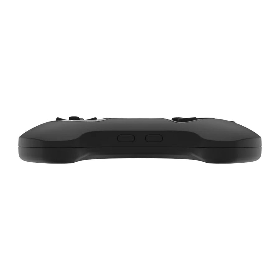 Manette sans fil Retro-Bit BIG6 2,4 GHz pour Mega Drive, 6 boutons, coloris noir, vue de profil