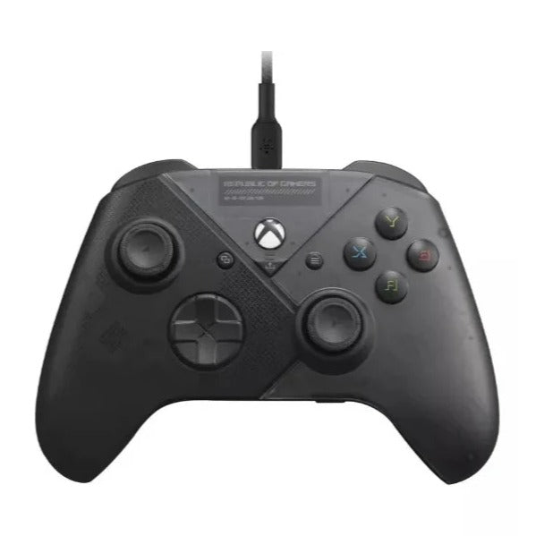 Manette ROG Raikiri pour PC et Xbox, avec gâchettes réglables et son premium, design ergonomique.