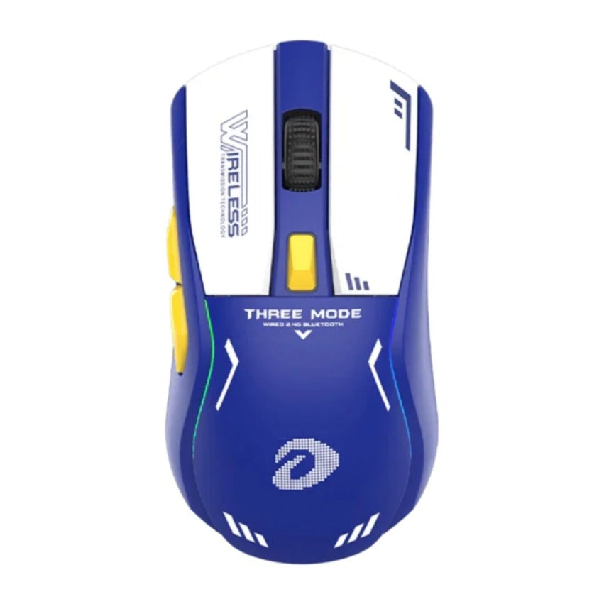 Souris sans-fil dareu A950 bleu vue dessus