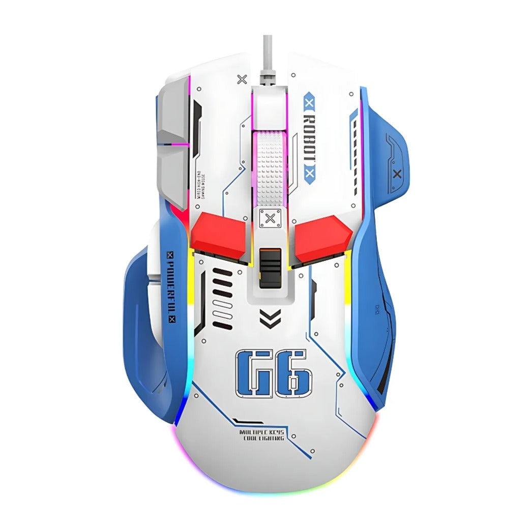 Souris Gaming Mecha Blanc